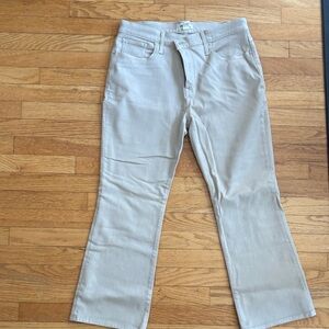 Madewell Women's Cream Flare Jeans